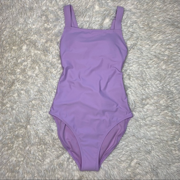 Old Navy One Piece Lavender Lace Up Bathing Suit - Picture 2 of 14